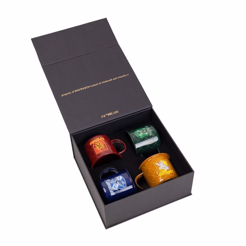 Kit Com 4 Canecas Hp Casas de Hogwarts