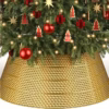 Saia Árvore de Natal de Metal Dourada 60x80x25cm