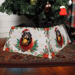 Saia Árvore de Natal Base PVC Encaixe 55x42x25cm