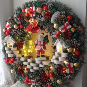 Guirlanda Decoração Natalina com led Luxo 65CM