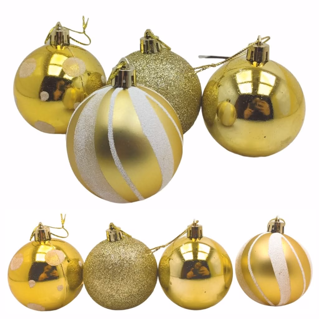 Kit 30 Bolas Enfeite de Natal Gliter Decoração - Image 3