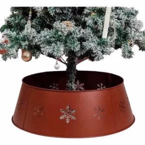 Saia Decorativa Natalina Natal Árvore De Natal Base Ferro 70x60x25