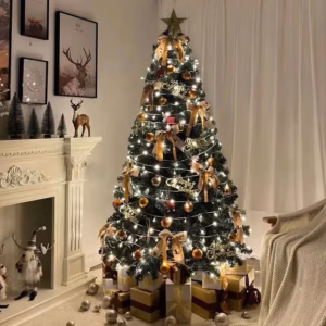 Árvore de Natal Nórdica com Luz – Kit Completo de Decoração Festiva