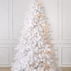 Árvore de Natal Branca Classic com Galhos Articulados, Suporte Metálico e Micro LEDs Embutidos