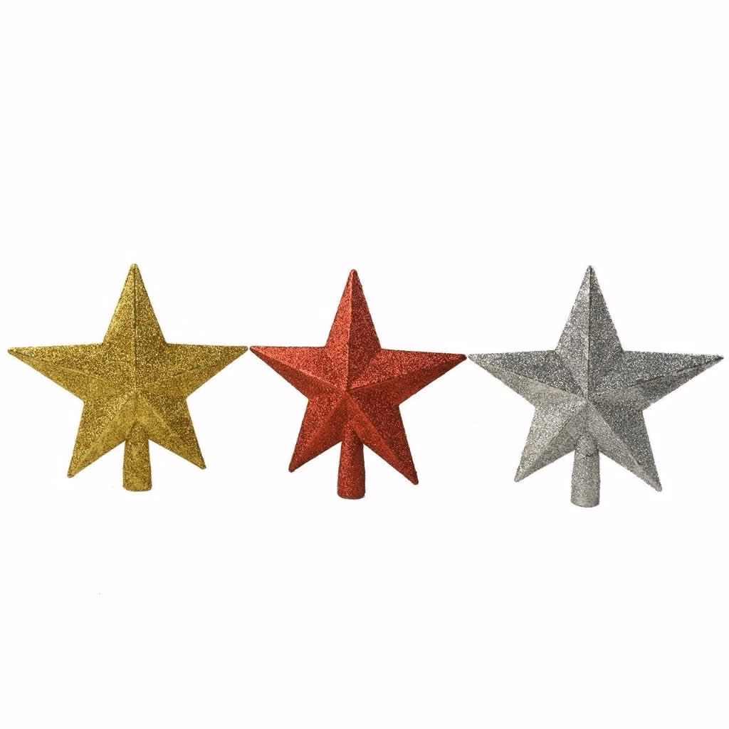 Estrela Dourada Decorações Da Árvore De Natal 20cm - Image 4