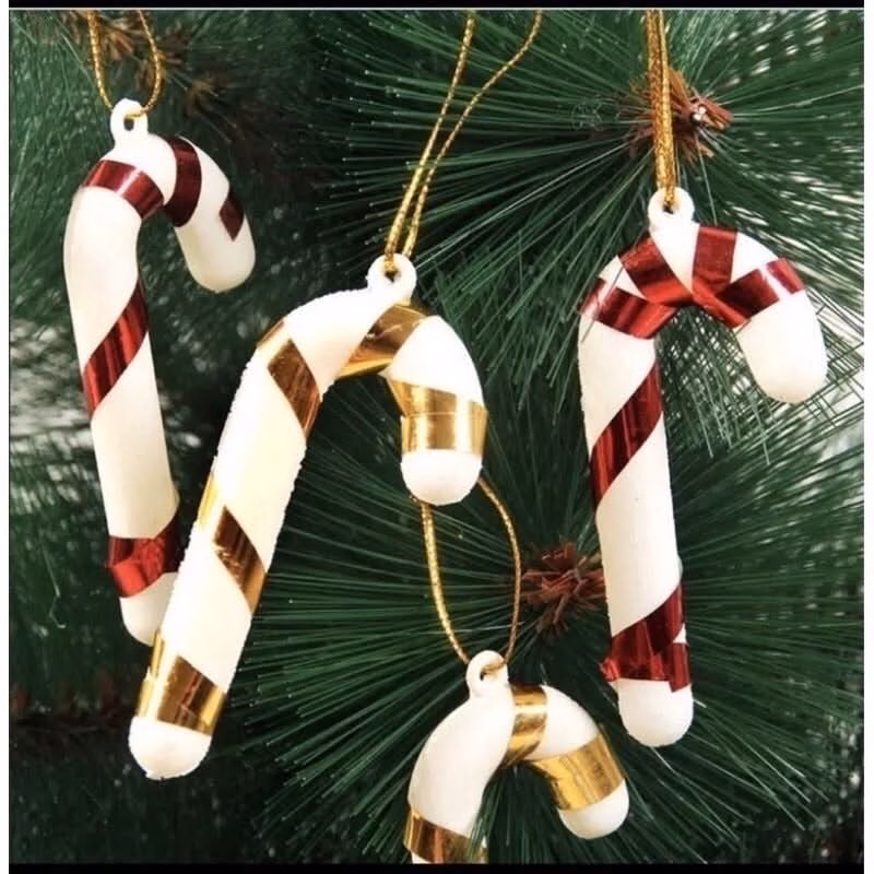 Kit 43 Enfeites Para Árvores De Natal Decoração Estrela Bolinha - Image 4