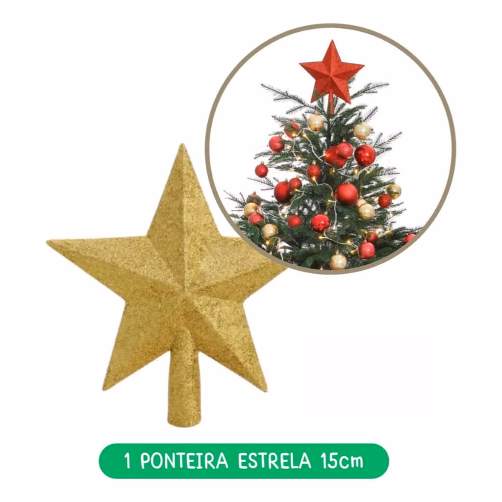 Kit 56 Enfeites Decoração Árvore De Natal Pendentes Bolinhas Pisca - Image 2