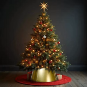 Saia Árvore de Natal Base de Metal de 60x42cm