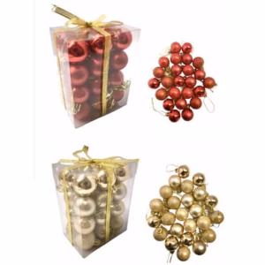 Bola De Natal 48 Peças|4CM Decoração de Natal