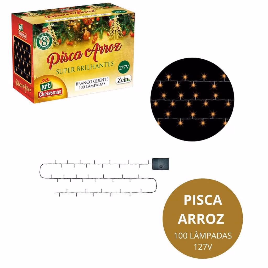 Kit 77 Enfeites Decoração Árvore De Natal Bolinhas Pisca Led - Image 8