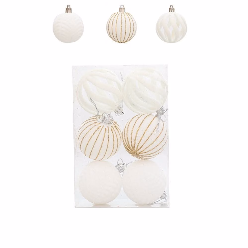 Kit 6 Bolas De Natal 6cm De Veludo - Image 6